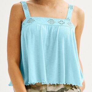 Rewind Crochet Trim Tank Top